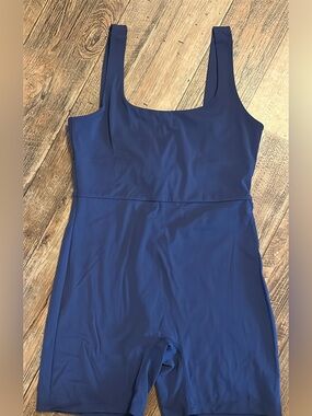 Navy One-Piece Active Romper